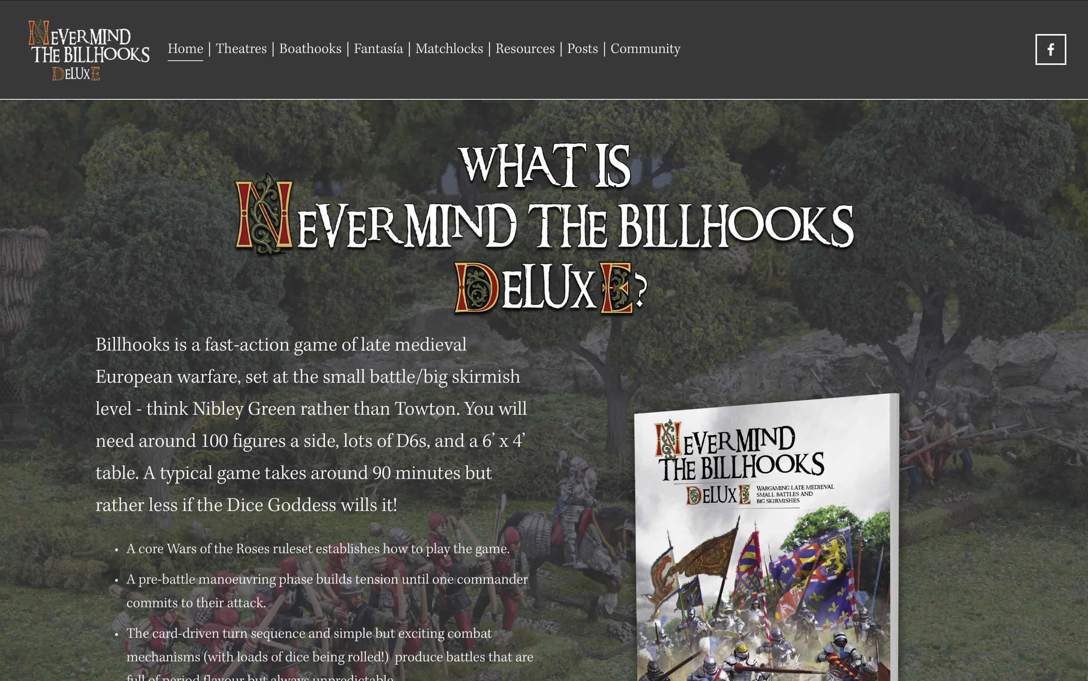 Never Mind the Billhooks: homepage design